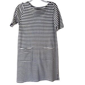 J. Jill Black/White 100% Cotton Dress - sz S